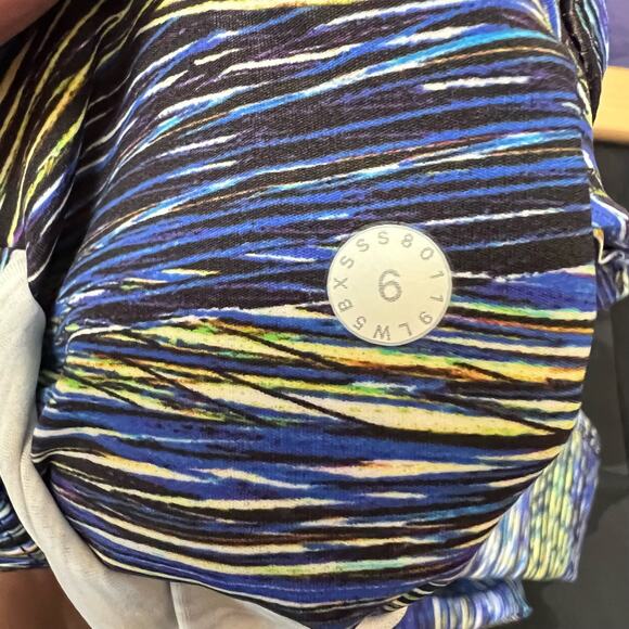 Lululemon Fast and Free Tight II 25" Interconnect Blue Multi Size 6 - Picture 6 of 6